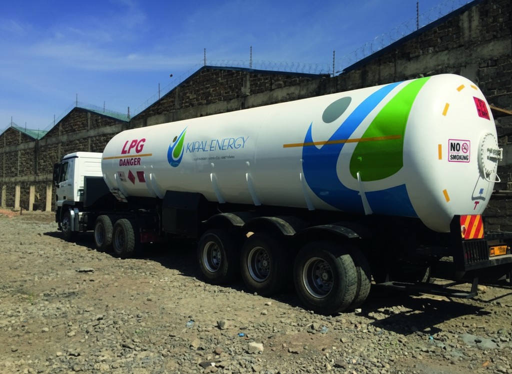 Kipal Energy LPG tanker in the blue and green livery