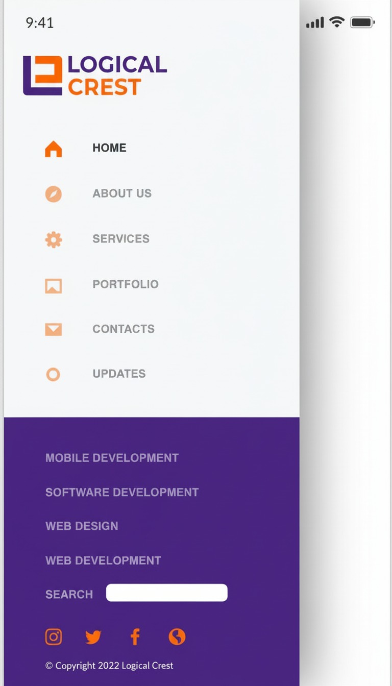 Logical Crest – Re-branding and App